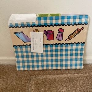 Lillian Vernon File Folders Kitchen Baking Cooking retro vintage
